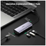 UGREEN 60718 USB-C to 3xUSB 3.0 Plus RJ45 Plus USB-C Multifunction Adapter CM252 image