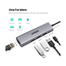 UGREEN 60812 USB-A 3.0 Multifunction 5-in-1 Adapter (Gray) CM266 image