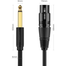 UGREEN 6.5mm to Cannon Female AV Cable 5m (Black) AV131 image