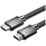 UGREEN 70320 HDMI M/M Round Cable Zinc Alloy Shell Braided 1.5m (Gray) HD135 image