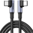 UGREEN 70696 Right Angle USB-C Cable 1m (Space Gray) US335 image