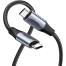 UGREEN 80150 USB-C 3.1 M/M Gen2 5A Cable with Braided 1m (Black) US355 image
