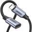UGREEN 80810 USB-C Male to Female Gen2 5A Braided Cable 0.5m (Black) image