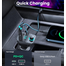 UGREEN 80910 Bluetooth Car Charger (5.0 PD QC3.0 USB Flash Drive TF) (Black) CD229 image