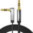 UGREEN( AV119) 10728 3.5mm Male to 3.5mm Male Straigth to angle flat Cable 3m (Black) image