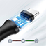 UGREEN USB-A 2.0 to USB-C Cable Nickel Plating 0.25M (Black) image