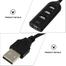 USB 2.0 Hi Speed Hub 4 Port Splitter Hub USB Adapter For PC Laptop Notebook Receiver Computer Peripherals Accessories -black image