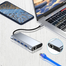 USB C HUB, USB C Adapter 11 in 4K HDMI, VGA, Type C PD, RJ45 Ethernet, SD/TF Card Reader, 3.5mm image