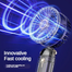 USB Handheld Mini Fan Foldable Portable Neck Hanging Fans 5 Speed USB Rechargeable Fan with Phone Stand and Display Screen Preview 3