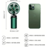 USB Handheld Mini Fan Foldable Portable Neck Hanging Fans 5 Speed USB Rechargeable Fan with Phone Stand and Display Screen image