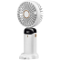 USB Handheld Mini Fan Foldable Portable Neck Hanging Fans 5 Speed USB Rechargeable Fan with Phone Stand and Display Screen image