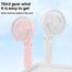 USB Handheld Mini Fan Personal Cooling Fan With Strong Airflow and Long Battery Life (Multicolor) image
