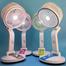 USB Rechargeable Folding Fan with LED Light 17 Inch (any color) - LR-2018 image