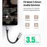 Ugreen 80154 USB-C to 3.5mm M/F Cable Aluminum Shell with Braided 10cm image