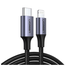 Ugreen US304-60760 1.5m Black USB type C to Lightning MM cable aluminum shell braided image