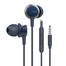 UiiSii HM9 In-ear Headphones Super Bass Stereo Earphone with Microphone - Navy Blue image