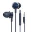 UiiSii HM9 In-ear Headphones Super Bass Stereo Earphone with Microphone - Navy Blue image