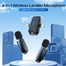 Ulanzi V6 3 In 1 Wireless Lavalier Microphone For iPhone Android Camera image