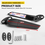 Universal Adjustable Rotating Wind Wing Motorcycle Rear View Mirrors Aluminum Alloy Side 1 Pair image