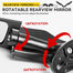 Universal Adjustable Rotating Wind Wing Motorcycle Rear View Mirrors Aluminum Alloy Side 1 Pair image