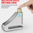 Universal Disc Brake Lock Rust Proof Durable Anti-Theft (Non Acid Proof) Copper Cylinder With 2 Keys image