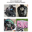 Universal Motorcycle 6 Hooks Luggage Fuel Tank Heavy-Duty Helmet Cargo Organizer Net Black 1Pcs image