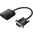 VENTION ACNBB VGA To HDMI Converter With Female Micro USB and Audio Port 0.15M Black image