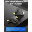 VENTION AGFB0 2 in 1 Mini HDMI and Micro HDMI Male To HDMI Female Adapter Black image