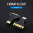 VENTION AIKB0 HDMI Male to DVI (24 Plus 5) Female Adapter Black image