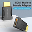 VENTION AIMB0 HDMI Male To Female Adapter Black image