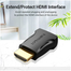 VENTION AIMB0 HDMI Male To Female Adapter Black image