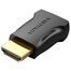 VENTION AIMB0 HDMI Male To Female Adapter Black image