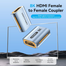 VENTION AIUH0 HDMI-A Female to Female 8K Adapter Gray Aluminum Alloy Type image