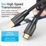 VENTION ALABT Optical HDMI Male to Male HD Cable 30M Black Zinc Alloy Type image