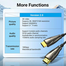 VENTION ALABT Optical HDMI Male to Male HD Cable 30M Black Zinc Alloy Type image