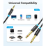 VENTION BACBI 3.5mm TRS Male to Dual 6.35mm Male Audio Cable 3M Black image