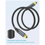 VENTION BAVBI Optical Fiber Audio Cable Aluminum Alloy Type 3M Black image