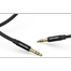 VENTION BAWBG Cotton Braided 3.5mm Male to Male Audio Cable 1.5M Black Aluminum Alloy Type image