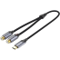VENTION BGVHF USB-C Male to 2-Female RCA Cable 1M Gray Aluminum Alloy Type image