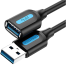VENTION CBHBJ USB 3.0 Type-A Male to Type-A Female Extension Cable 5M Black image