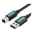 VENTION CBQBI USB 2.0 A Male to B Male Cable 3M Black PVC Type image