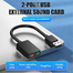 VENTION CDYB0 2-Port USB External Sound Card 0.15M Black image