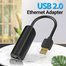 VENTION CGEBB USB 2.0 To 100Mbps Ethernet Adapter ABS Type Black 0.15m image