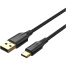 VENTION CTFBG Nylon Braided USB 2.0 A Male to C Male 3A 1.5M Cable Black image