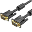 VENTION DAEBL VGA(3 Plus 6) Male to Male Cable With Ferrite Cores 10M Black image