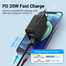 VENTION FBBB0-EU Two-Port USB 18/20W Wall Charger Blackj image