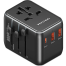Vention FJEB0 20W 3-Port Travel Adapter (Black) image