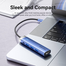 VENTION TGESB USB-C To HDMI/USB 3.0 x 3/PD Docking Station 0.15M Blue Aluminum Alloy Type image