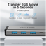 VENTION THAHB 9 IN 1 Multi-Function Type-C To HDMI/USB3.0 3/TF/SD/RJ45/3.5mm/PD Docking Station 0.15m Gray Metal Type image