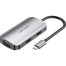 VENTION TOAHB USB-C To HDMI/VGA/USB 3.0/PD Docking Station 0.15M Gray Aluminum Alloy Type image